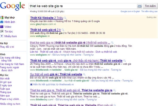 thiet ke web site gia re